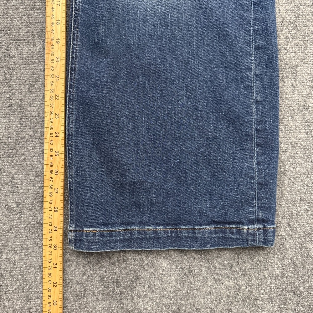 GAP Stride Wide Leg Jeans Womens 10R High Rise Dark Wash Stretch Denim Lillie - Picture 15 of 16
